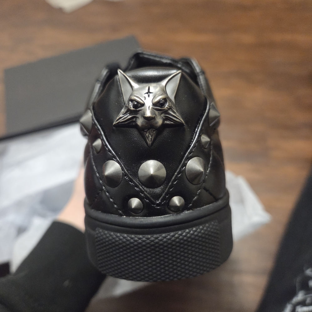 Blackcraft Sabrina Sneakers NWT, Blackcraft Leather Shoes, Goth Sneakers